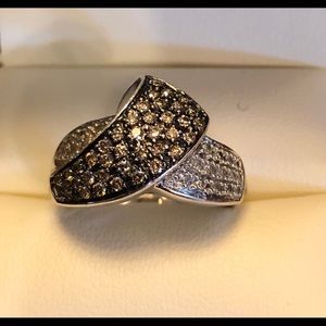 Chocolate Diamond Sterling Silver Ring